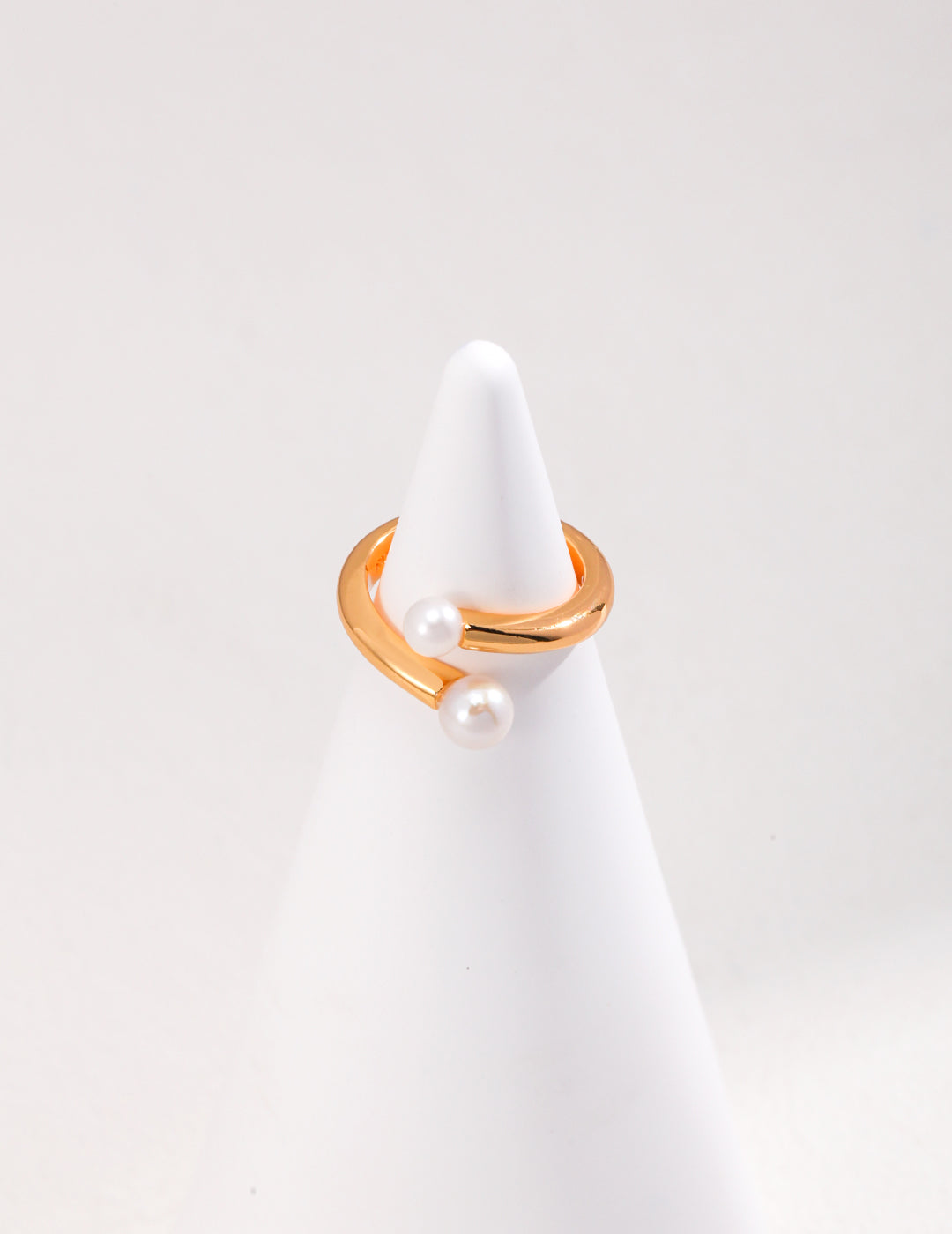 DUO PEARL RING