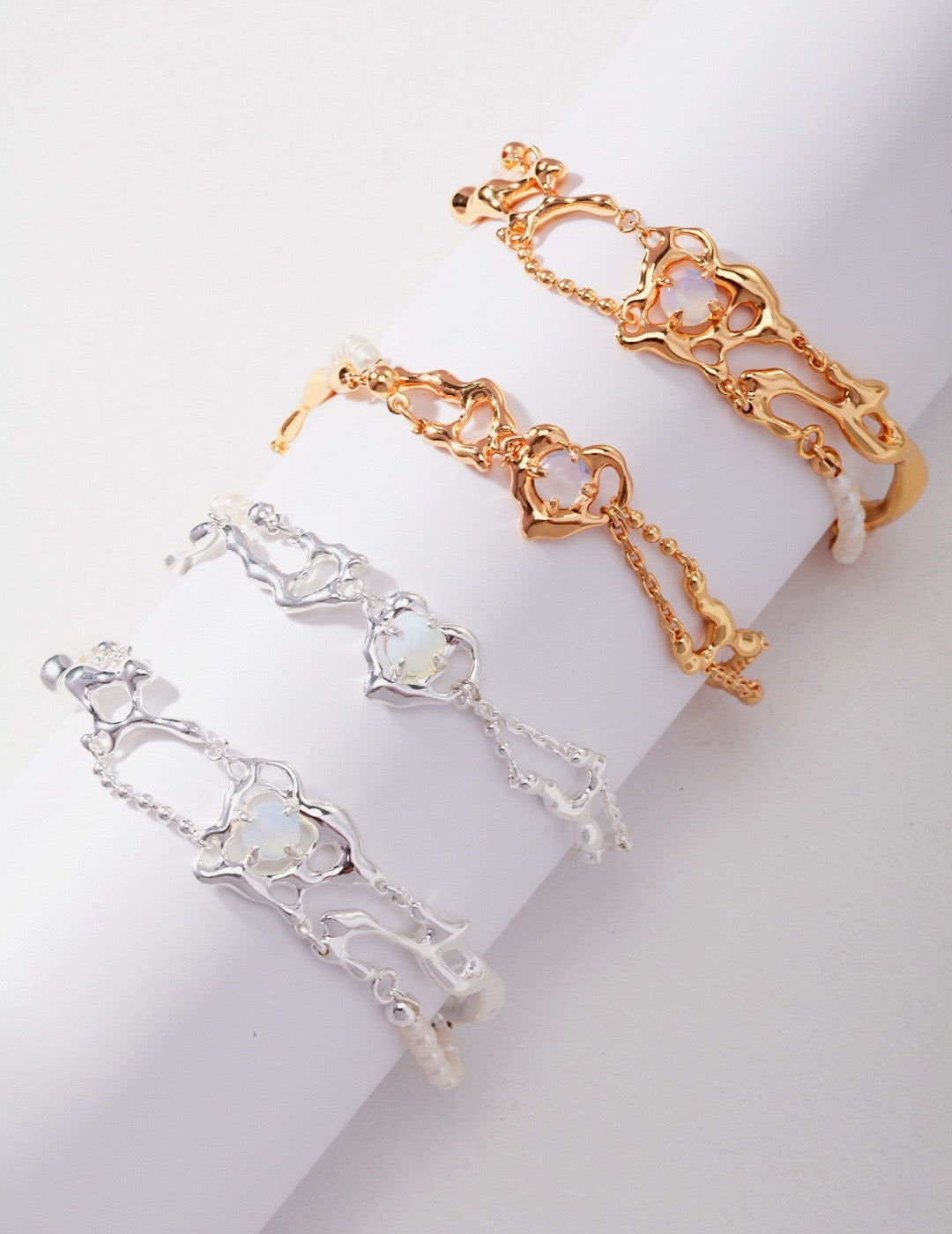 SIGNITURE DOUBLE CHAIN BRACELETS