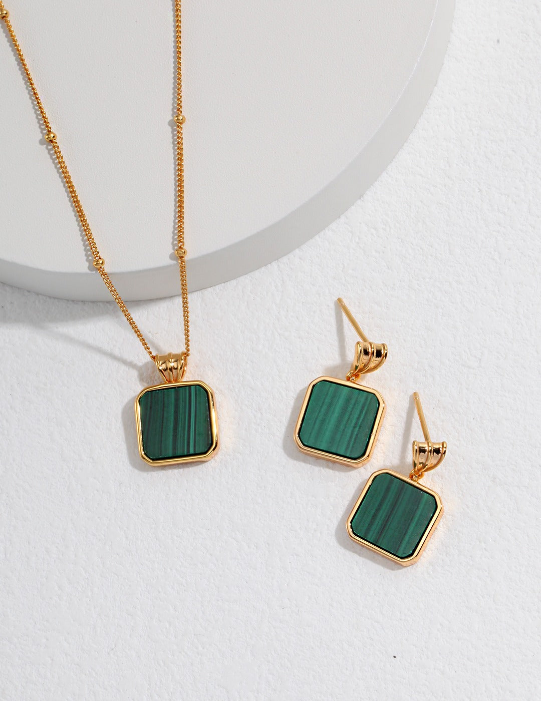 MALACHITE SERIES EARRINGS