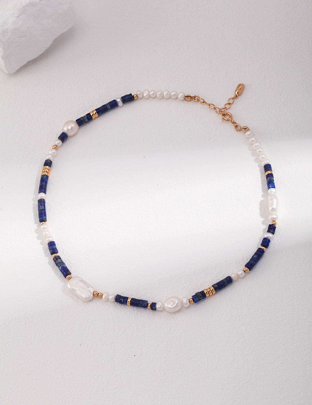 LAPIS FRAGMENTS NECKLACE