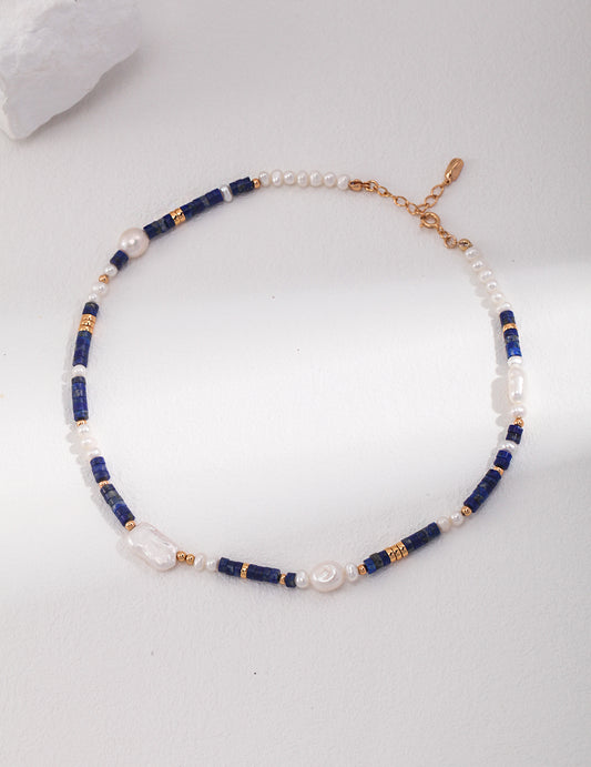 LAPIS FRAGMENTS NECKLACE