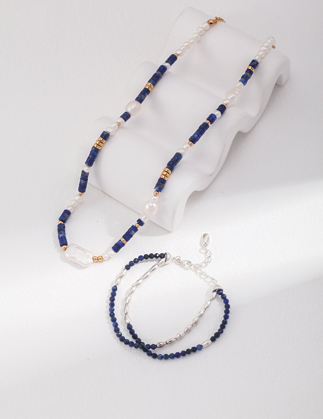 LAPIS FRAGMENTS NECKLACE